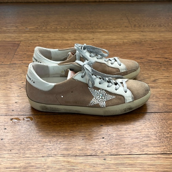 Golden Goose Shoes - Golden Goose Nmx superstar suede with crystals size 37